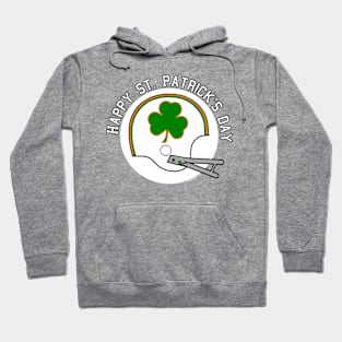 Happy St. Patrick's Day Shamrock Helmet Hoodie